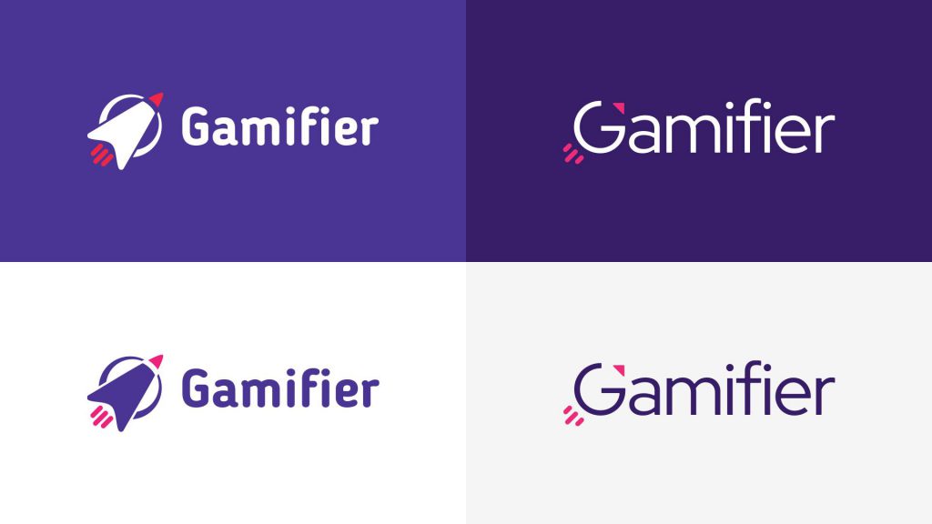 Old and new logos of Gamifier